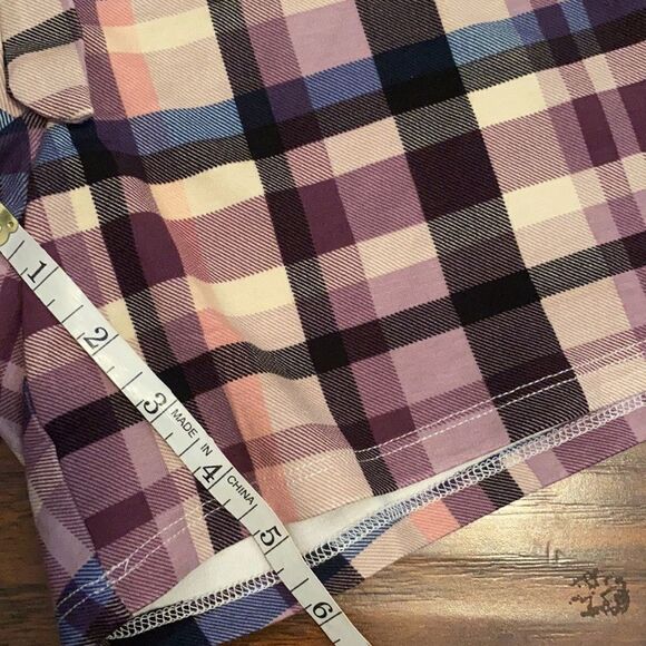 Torrid Plaid Paper Bag Front Tie Shorts Casual Boho Contemporary Size 1X NEW - Picture 10 of 14